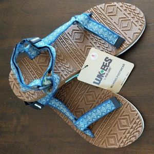 Muk Luks Luk Ees Sandals - River Blue